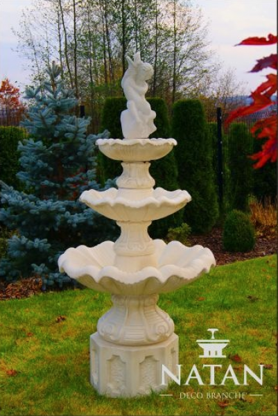 Zierbrunnen Springbrunnen Skulptur Brunnen Deko Garten Fontaine Teich Neu 192cm